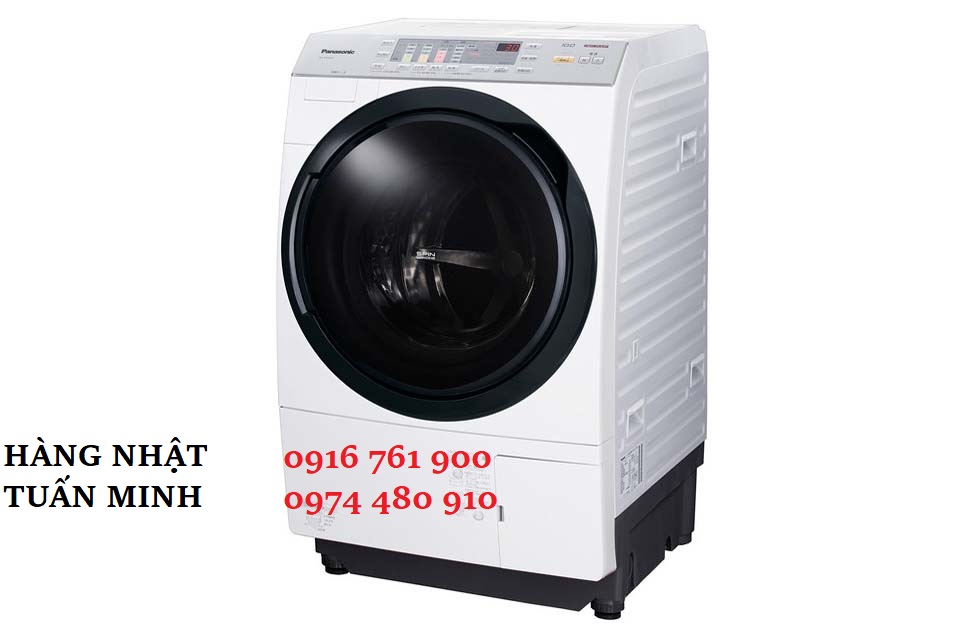 Máy giặt nội địa Nhật Bản Panasonic NA-VX3700L lồng nghiêng, động cơ Inverter dẫn động trực tiếp giặt 10kg, sấy Block 6kg